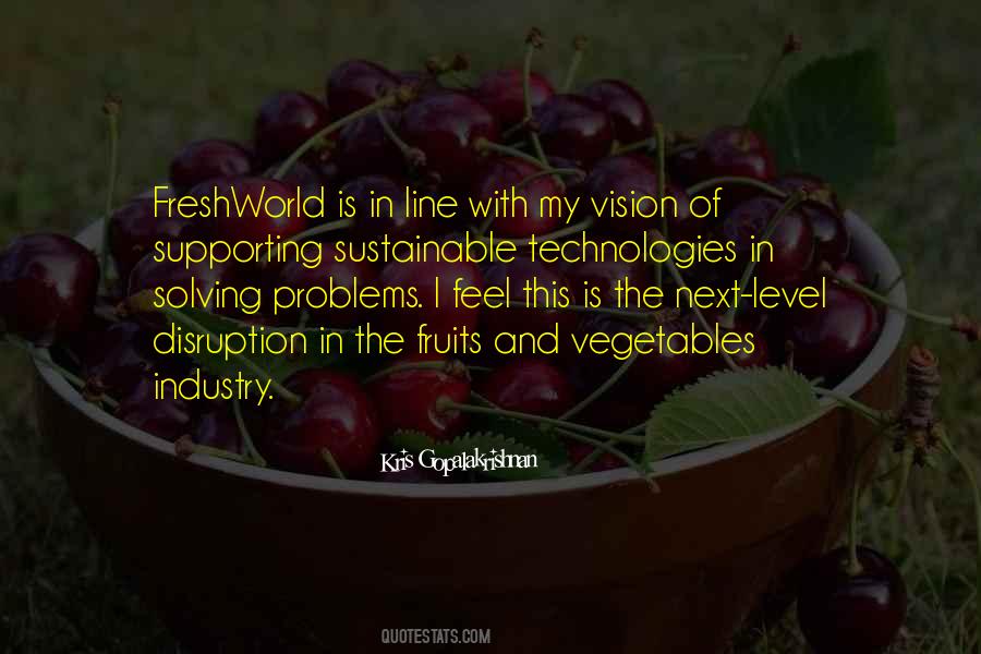 Vegetables And Fruits Quotes #854501