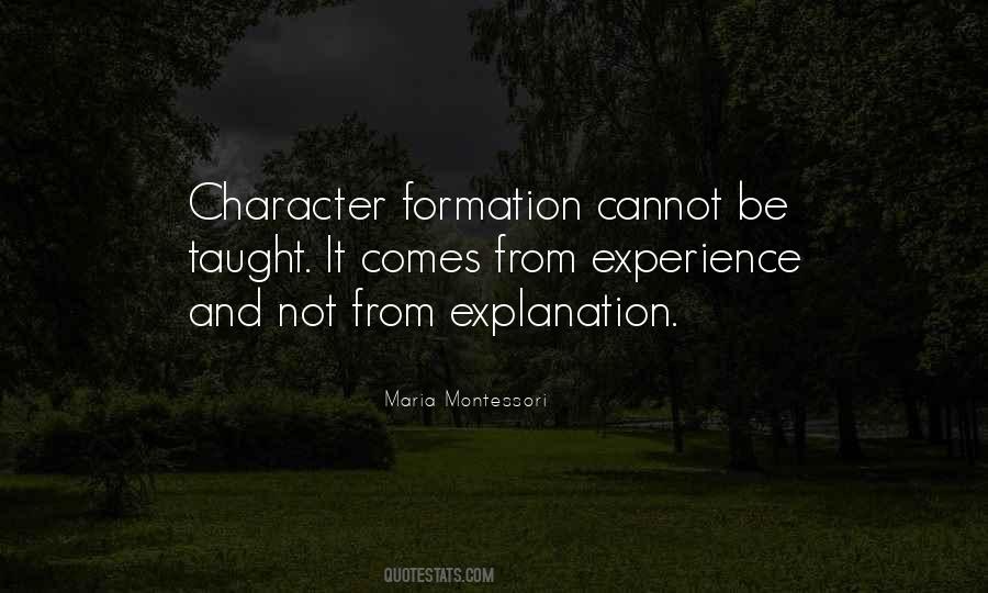 Quotes About Character Formation #1006678