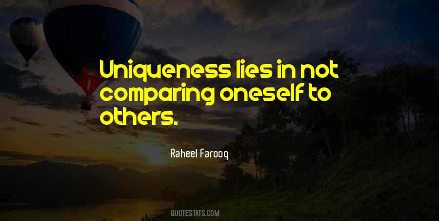 Quotes About Uniqueness #1011786