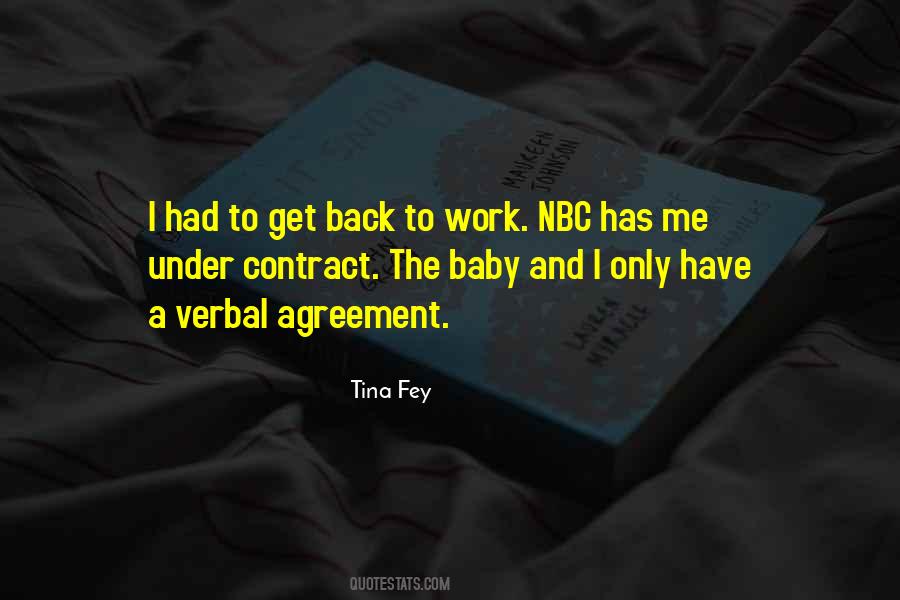 Verbal Agreement Quotes #472374