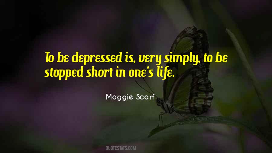 Very Depressed Quotes #1646035