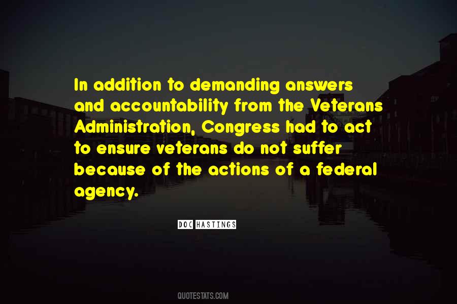 Veterans Administration Quotes #459842