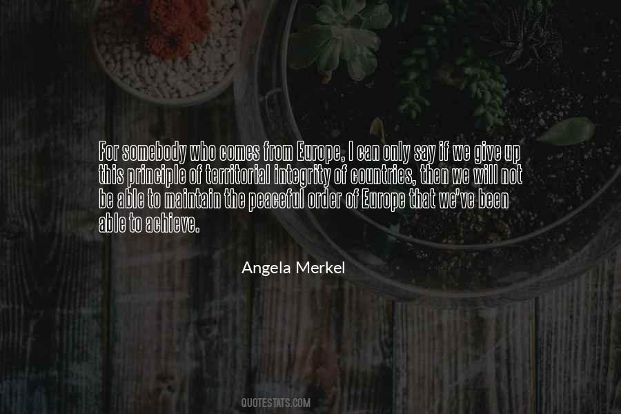 Quotes About Merkel #520063