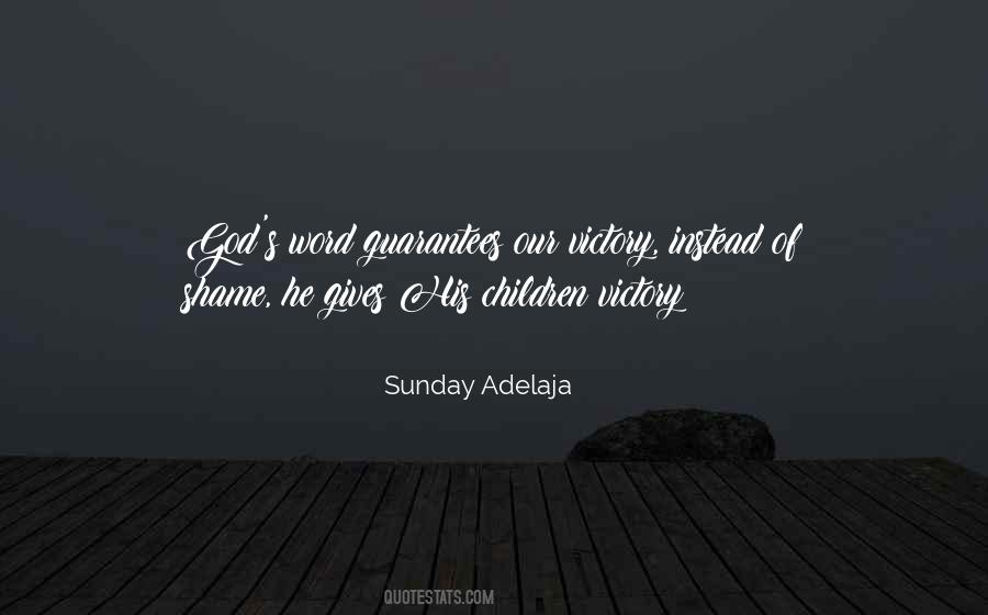 Victory God Quotes #44582