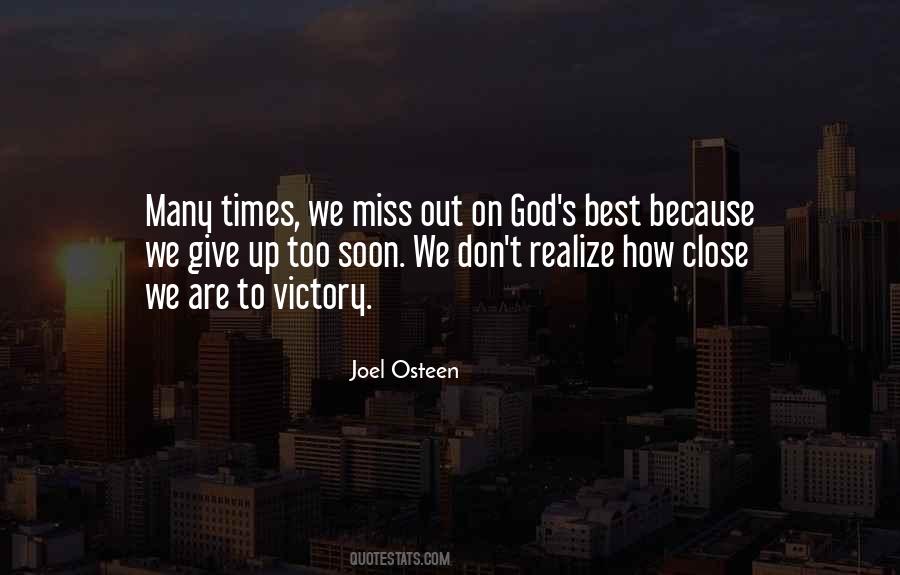 Victory God Quotes #66052