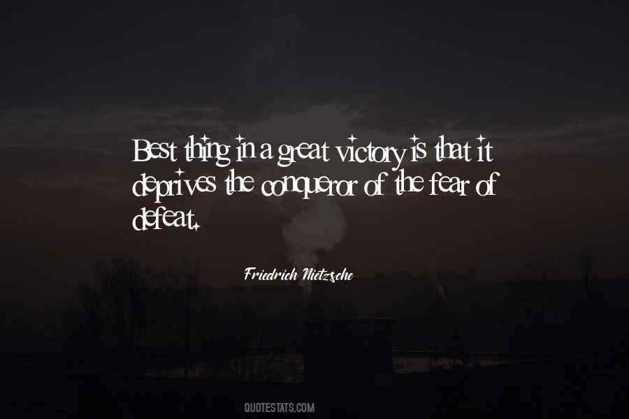 Victory Over Fear Quotes #475405