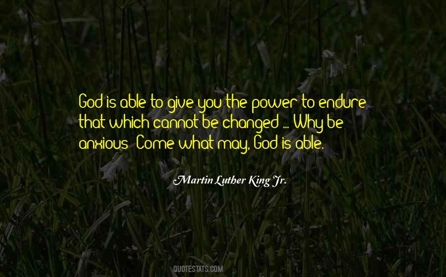 Quotes About God Is Able #1586309