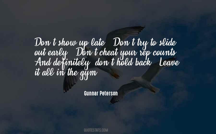 Quotes About Going Back To The Gym #1875378