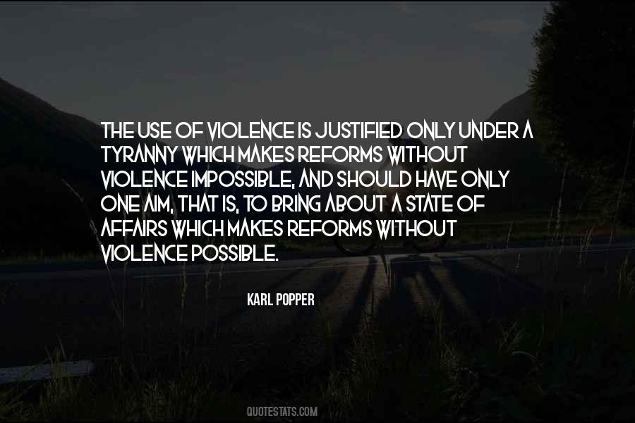 Violence Justified Quotes #1392844