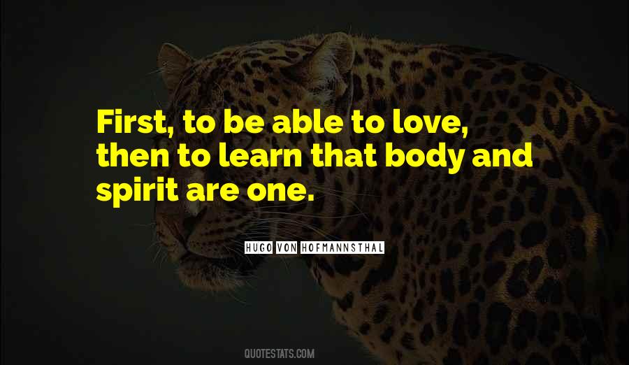 Quotes About Body And Spirit #863694