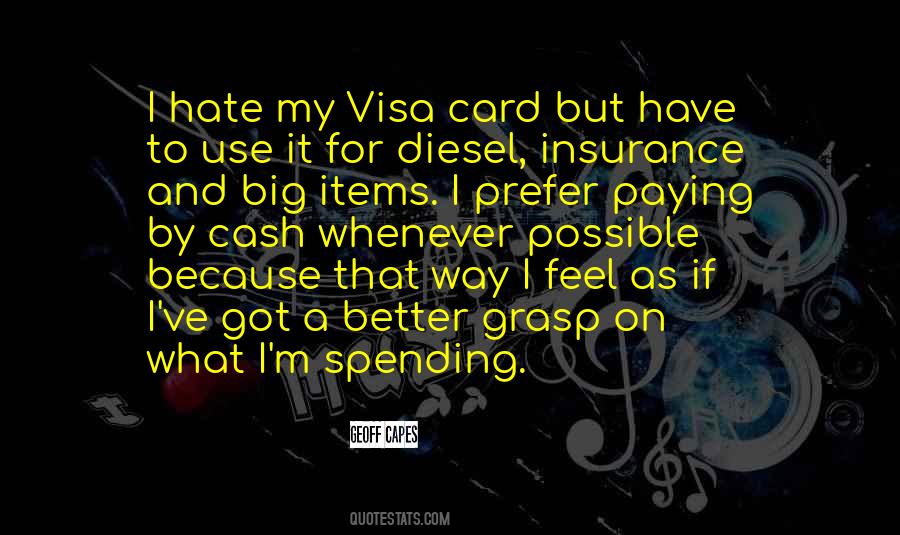 Visa Card Quotes #1468236