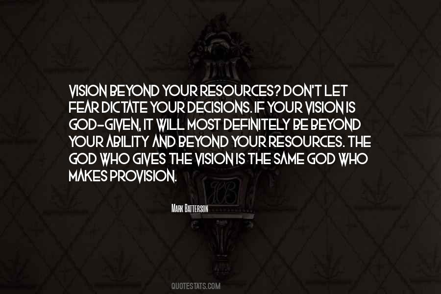 Vision God Quotes #299665