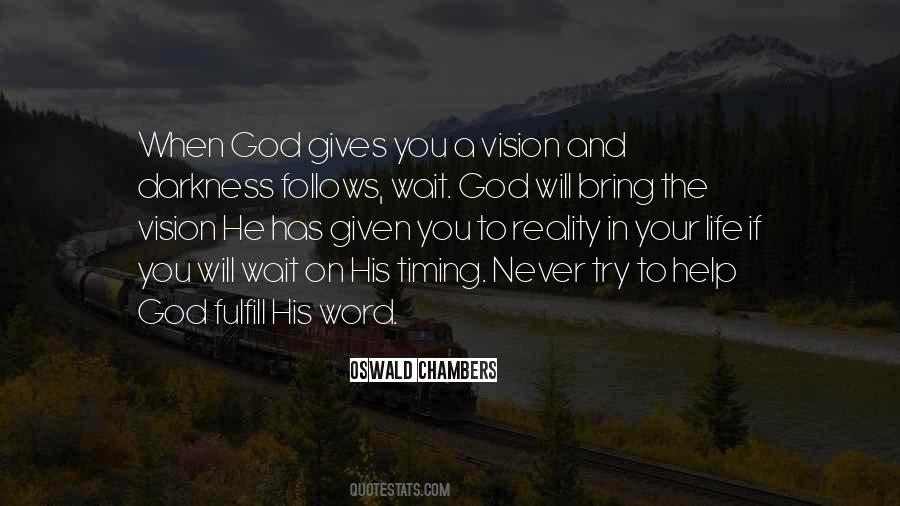 Vision God Quotes #674285