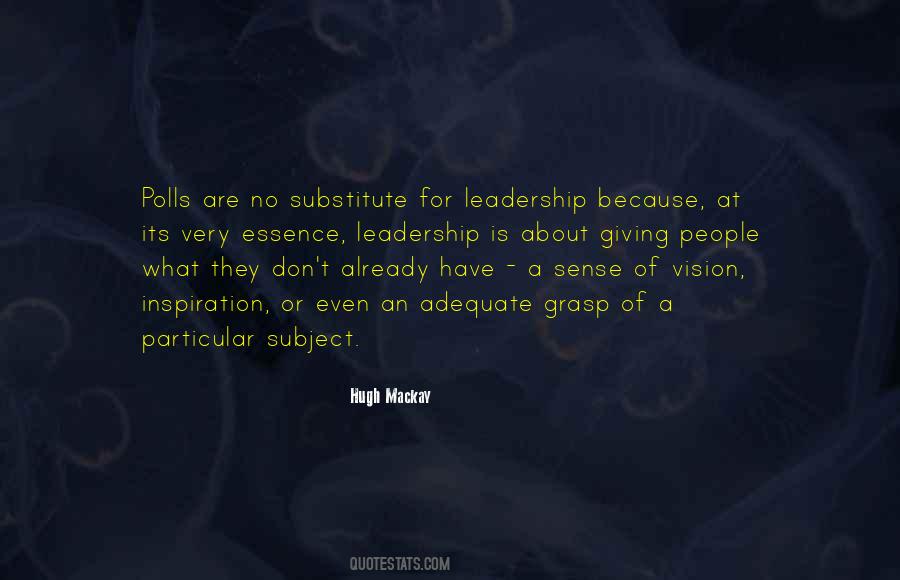 Vision Of Leadership Quotes #1666786