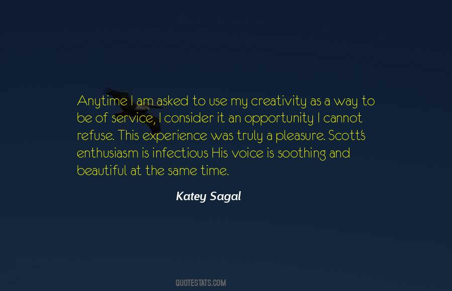 Voice Of Experience Quotes #294121