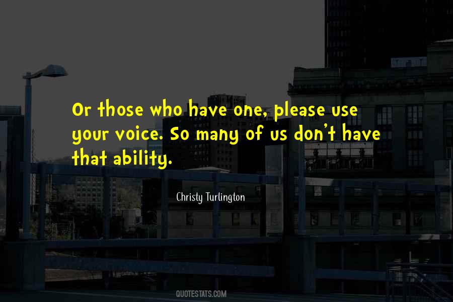 Voice Of Many Quotes #422432