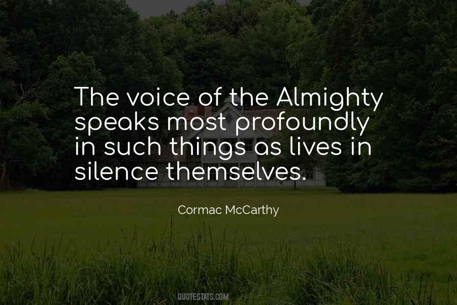 Voice Of Silence Quotes #25084