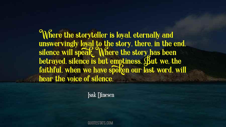 Voice Of Silence Quotes #643057