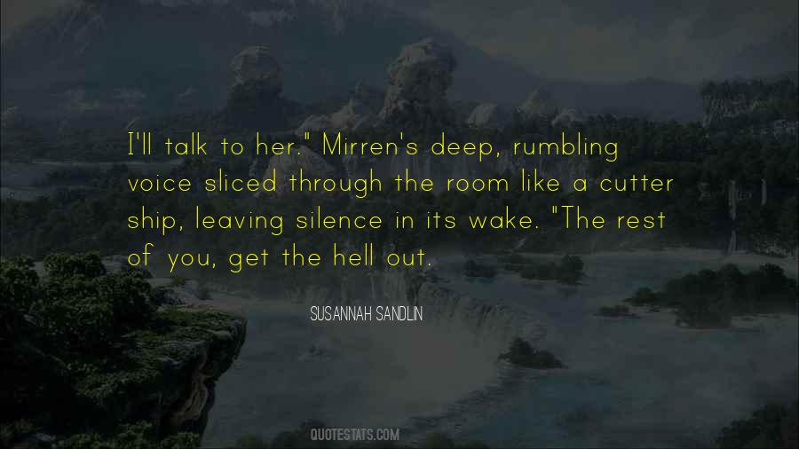 Voice Of Silence Quotes #83579