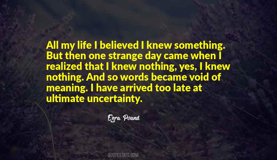 Void In My Life Quotes #842187
