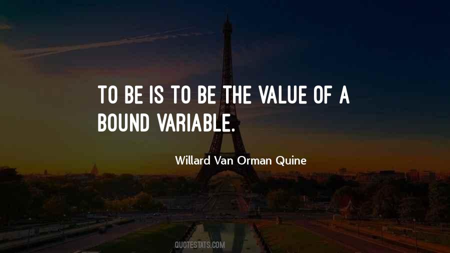 W.v.o. Quine Quotes #214169