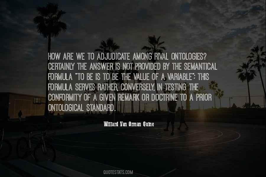 W.v.o. Quine Quotes #274239