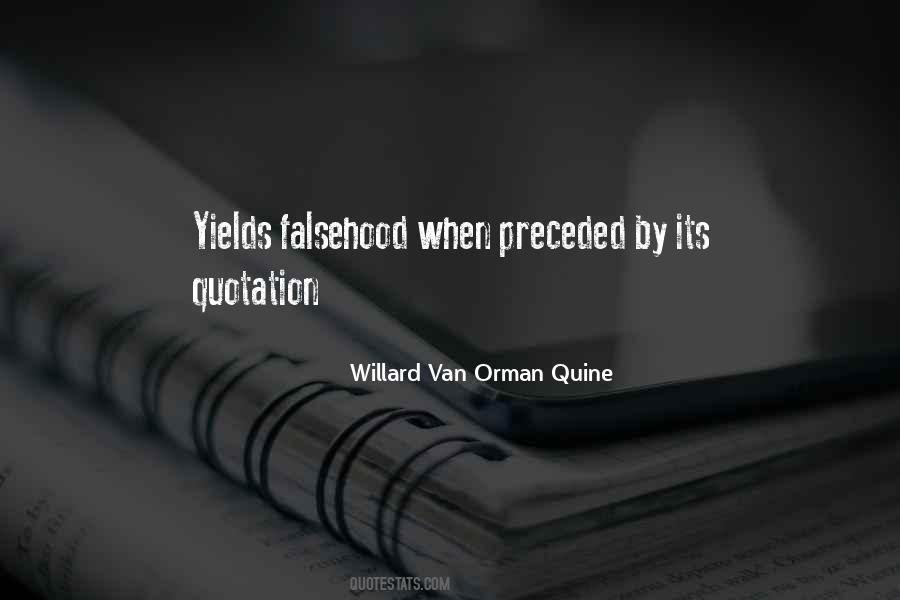 W.v.o. Quine Quotes #597703