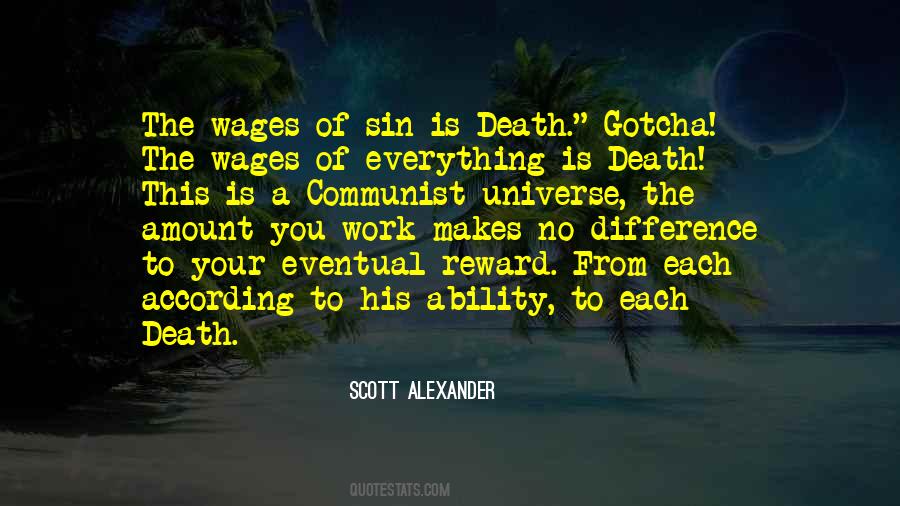 Wages Of Sin Quotes #1103464