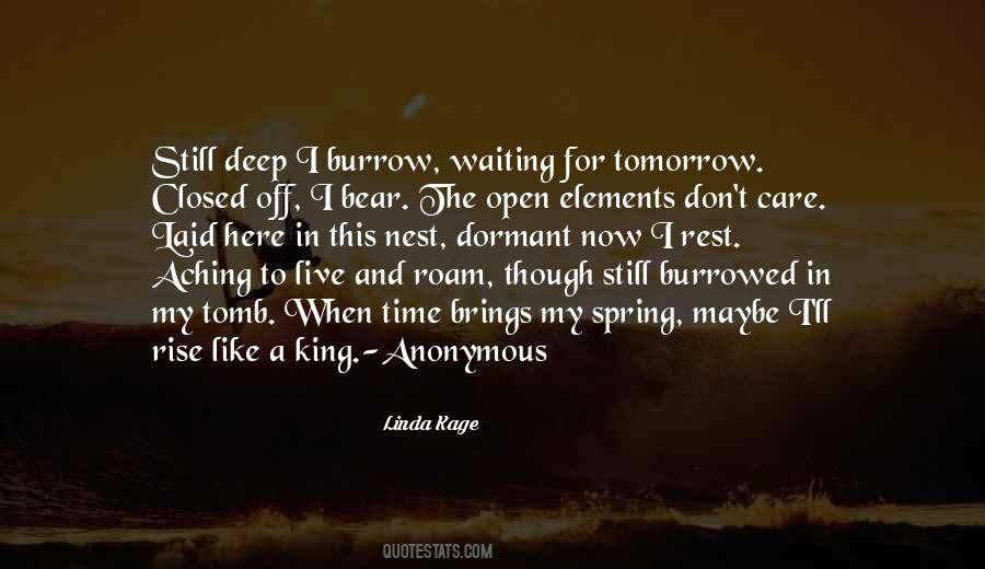 Waiting For Tomorrow Quotes #465970