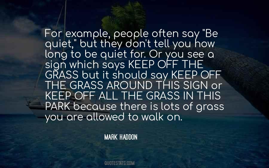 Walk In The Park Quotes #1855647