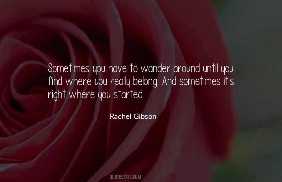 Wander Around Quotes #1708812