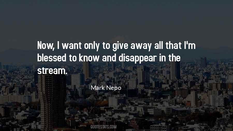 Want To Disappear Quotes #1702269