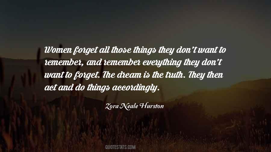 Want To Forget Quotes #672350