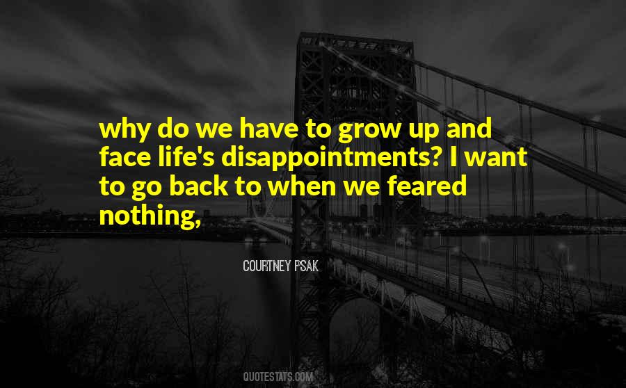 Want To Go Back Quotes #1117711