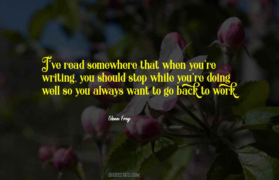 Want To Go Back Quotes #1588083