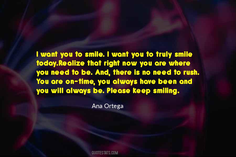 Want To Smile Quotes #485609