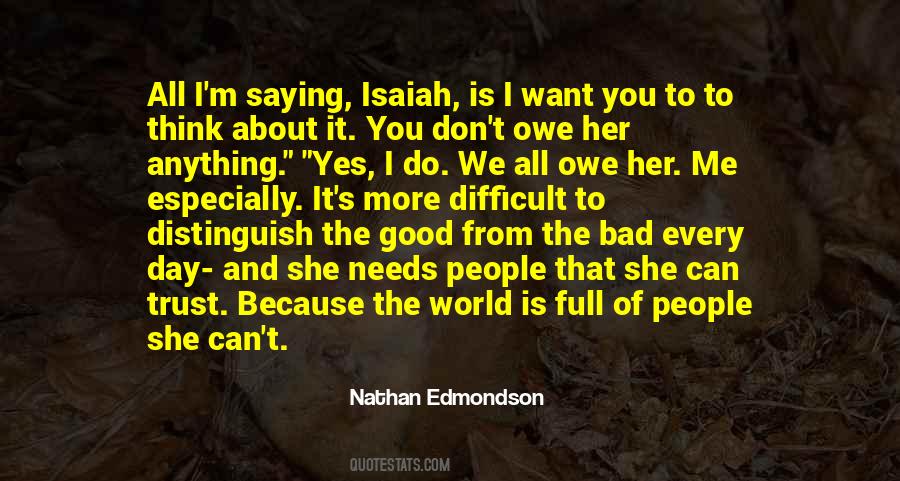 Want To Trust You Quotes #105480