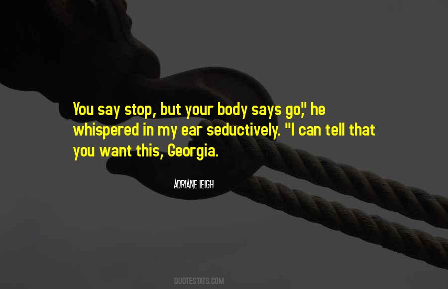 Want Your Body Quotes #139299