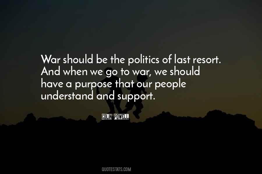 War As A Last Resort Quotes #1014573