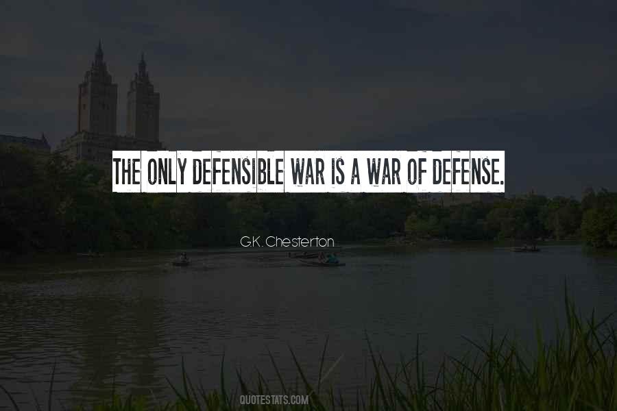 War Defense Quotes #1347805