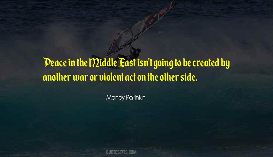 War In Middle East Quotes #24031