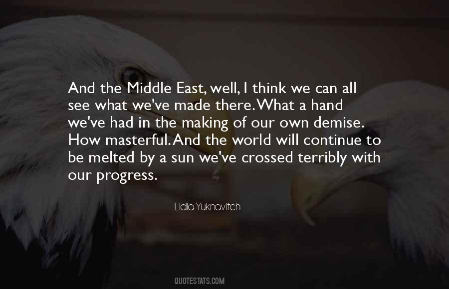 War In Middle East Quotes #84266