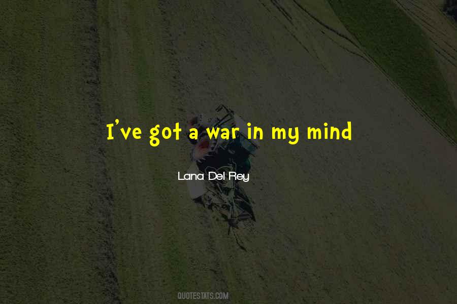 War In My Mind Quotes #1335894