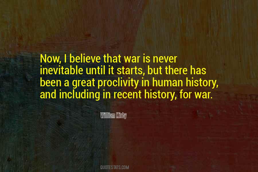 War Inevitable Quotes #1819626