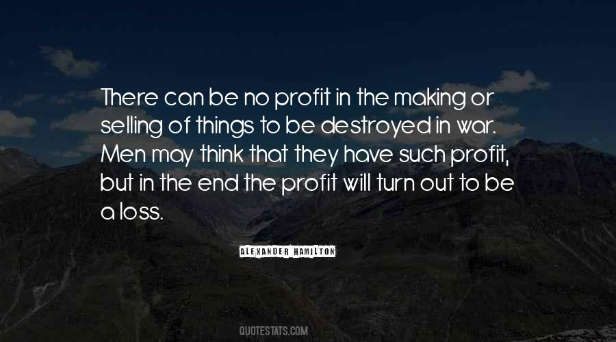 War Profit Quotes #396883