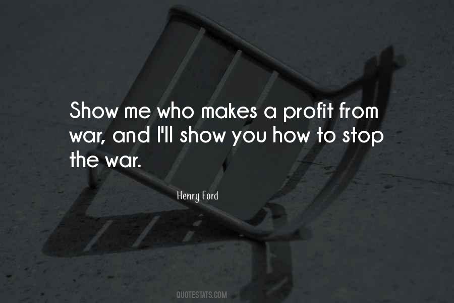 War Profit Quotes #501777