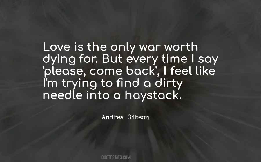 War Time Love Quotes #212920