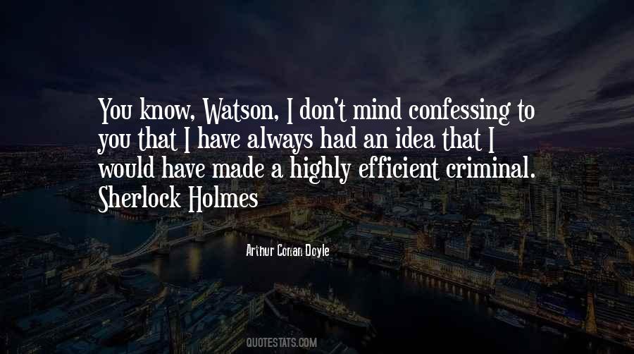 Quotes About Sherlock Holmes #1364571