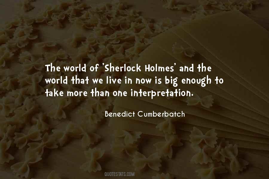 Quotes About Sherlock Holmes #382215