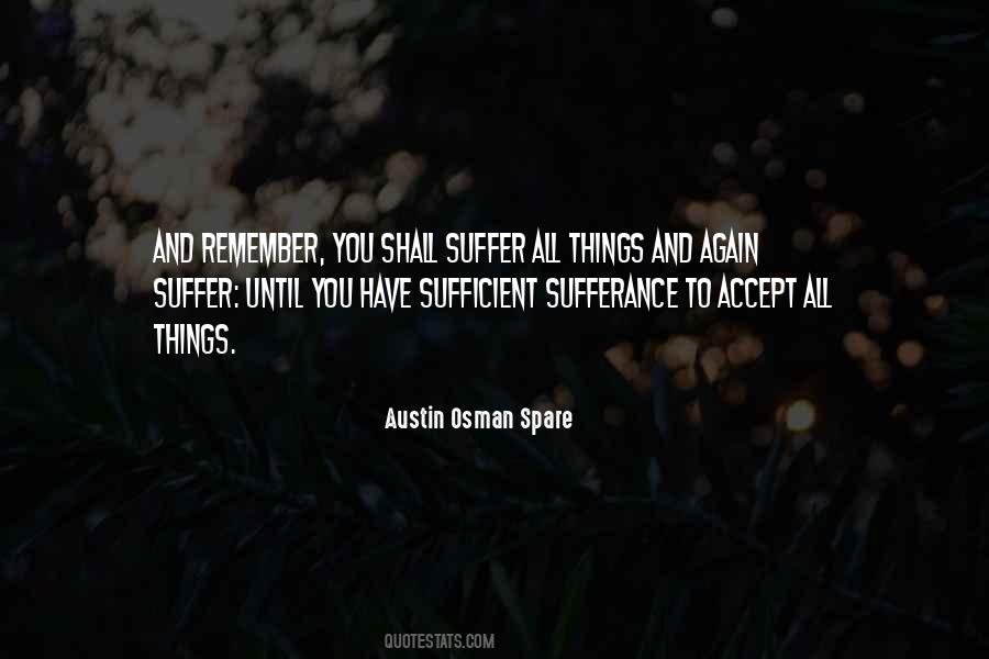 Quotes About Sufferance #614103